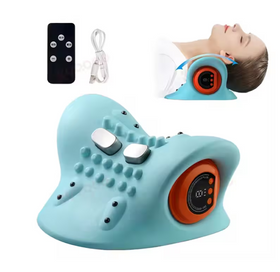 Perna de Masaj Electrica 3D pentru Gat cu Incalzire si Telecomanda TELUX®– Masaj Profund cu Framantare & Functie de Relaxare Termica