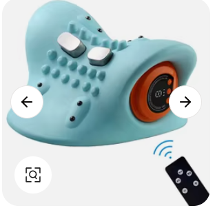 Perna de Masaj Electrica 3D pentru Gat cu Incalzire si Telecomanda TELUX®– Masaj Profund cu Framantare & Functie de Relaxare Termica