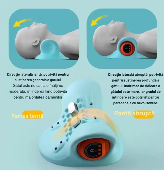 Perna de Masaj Electrica 3D pentru Gat cu Incalzire si Telecomanda TELUX®– Masaj Profund cu Framantare & Functie de Relaxare Termica