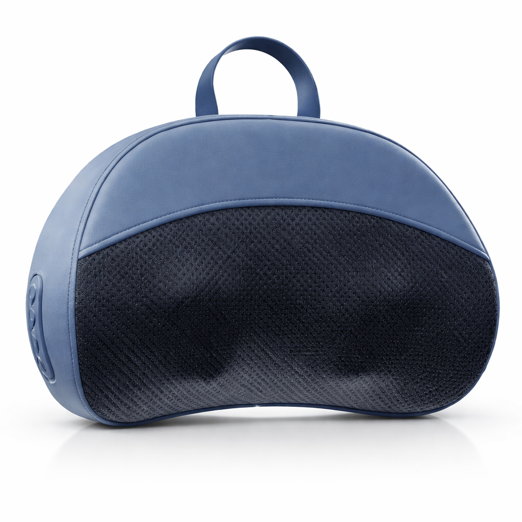 Perna de masaj electrica Veloro® pentru gat si spate, cu functie de incalzire, design ergonomic, utilizare la domiciliu